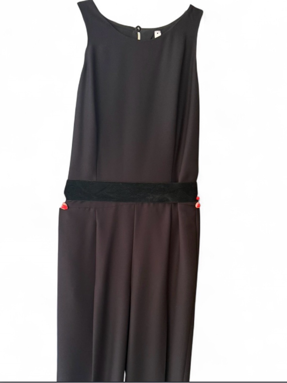 Black Jumpsuit with Waist Detail